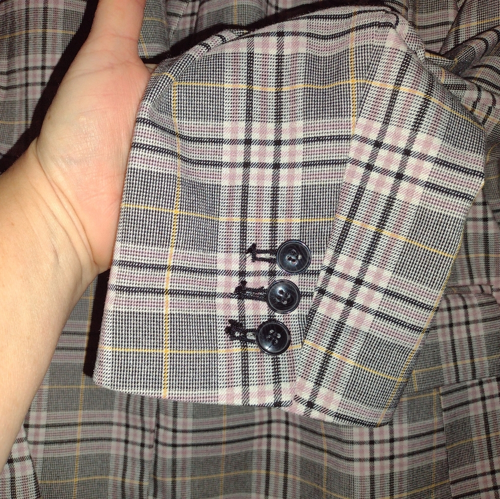 Lane Bryant Women's Classic Plaid Blazer - Picture 10 of 16